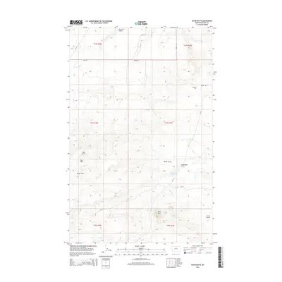 2014 Map of Sayer Butte, 2014 Print