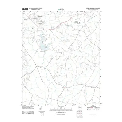 2011 Map of Saylors Crossroads, 2011 Print