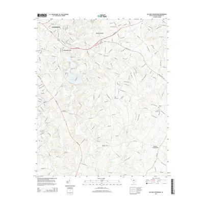 2014 Map of Saylors Crossroads, 2014 Print