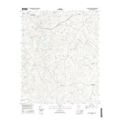 2017 Map of Saylors Crossroads, 2017 Print