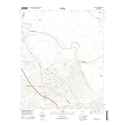 2014 Map of Saylors Lake, 2014 Print