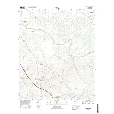 2017 Map of Saylors Lake, 2017 Print