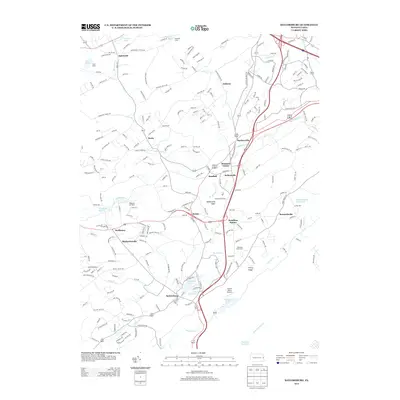 2013 Map of Saylorsburg, 2013 Print
