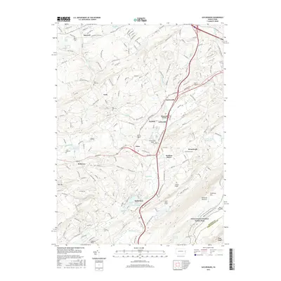 2016 Map of Saylorsburg, 2016 Print