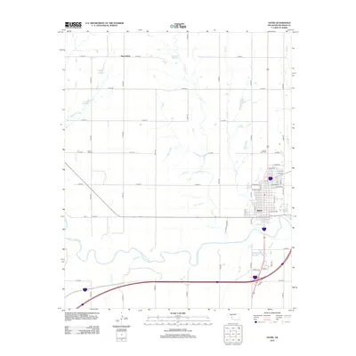 2012 Map of Sayre, 2012 Print