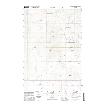 2014 Map of Scab Rock Mountain, 2014 Print