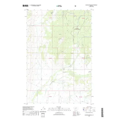 2020 Map of Scab Rock Mountain, 2020 Print