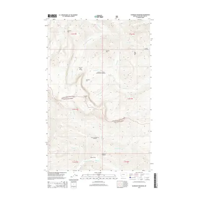 2014 Map of Scapegoat Mountain, 2014 Print