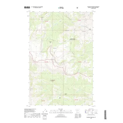 2020 Map of Scapegoat Mountain, 2020 Print