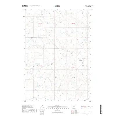 2017 Map of Scaper Reservoir, 2017 Print