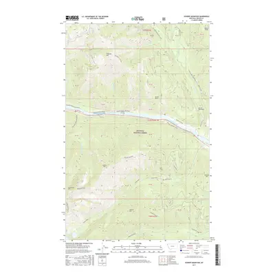 2017 Map of Scenery Mountain, 2017 Print