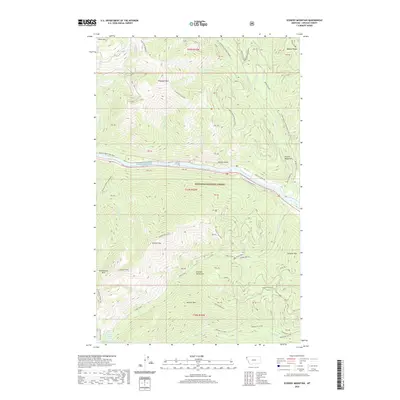 2020 Map of Scenery Mountain, 2020 Print