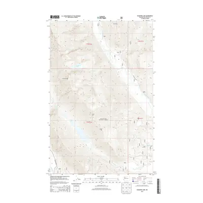 2014 Map of Schaefer Lake, 2014 Print