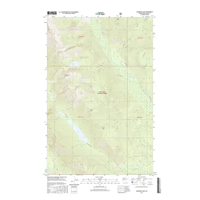 2017 Map of Schaefer Lake, 2017 Print