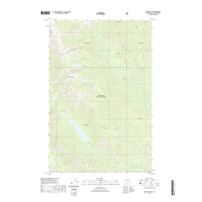 2020 Map of Schaefer Lake, 2020 Print
