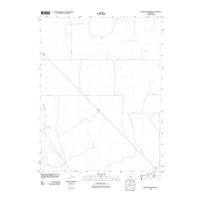 2010 Map of Schafer Reservoir, 2010 Print