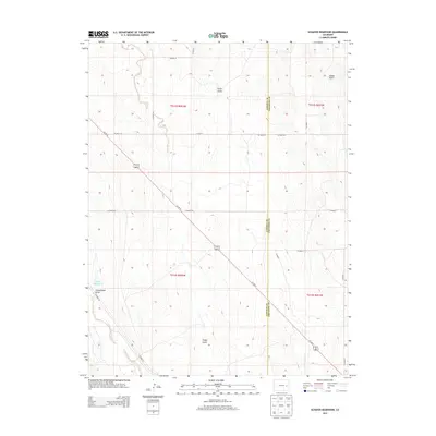2013 Map of Schafer Reservoir, 2013 Print