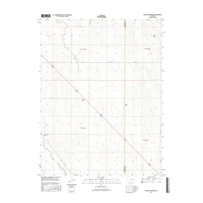 2016 Map of Schafer Reservoir, 2016 Print