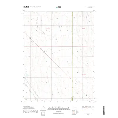 2019 Map of Schafer Reservoir, 2019 Print