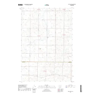 2018 Map of Schell Buttes, 2018 Print