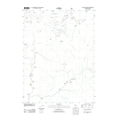 2012 Map of Schell Mountain, 2012 Print