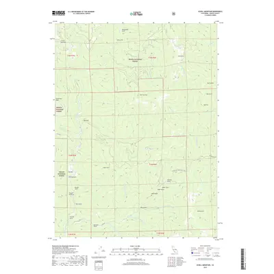 2018 Map of Schell Mountain, 2018 Print