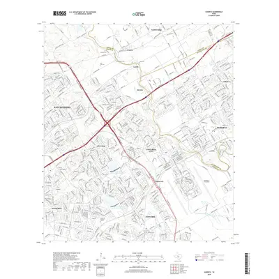2019 Map of Schertz, 2019 Print