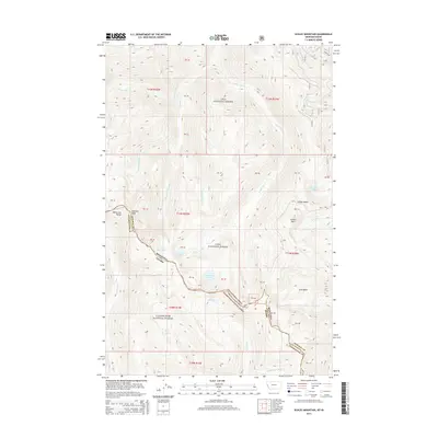 2014 Map of Schley Mountain, 2014 Print