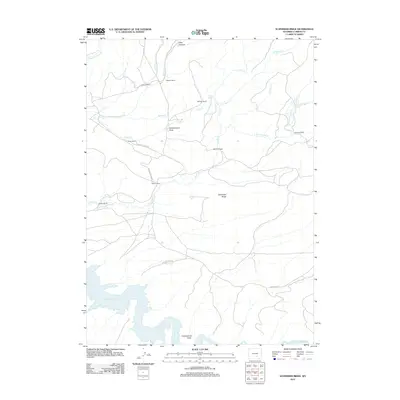 2012 Map of Schneider Ridge, 2012 Print