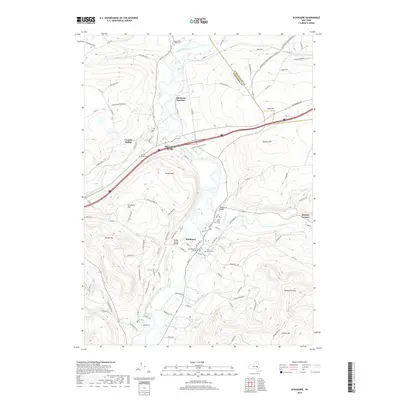 2019 Map of Schoharie, 2019 Print