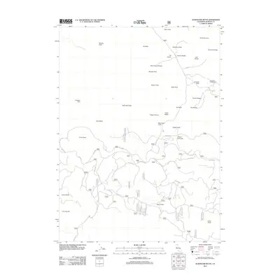 2012 Map of Schonchin Butte, 2012 Print