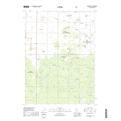 2018 Map of Schonchin Butte, 2018 Print