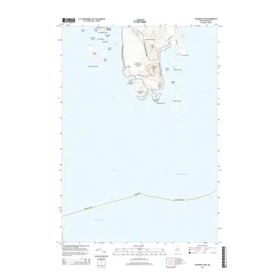 2014 Map of Schoodic Head, 2014 Print