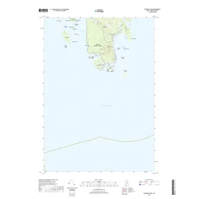 2018 Map of Schoodic Head, 2018 Print