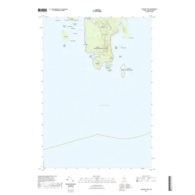 2021 Map of Schoodic Head, 2021 Print