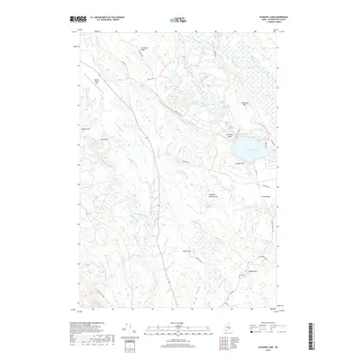 2018 Map of Schoodic Lake, 2018 Print