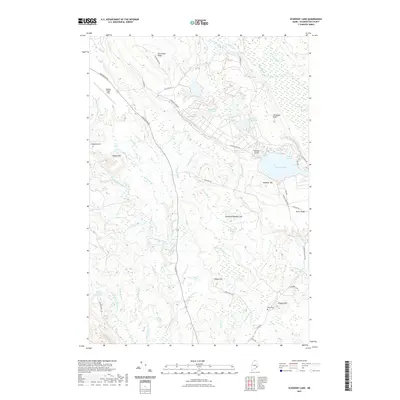 2021 Map of Schoodic Lake, 2021 Print