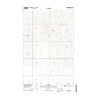 2014 Map of School Butte, 2014 Print