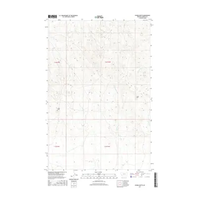 2017 Map of School Butte, 2017 Print