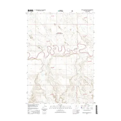 2015 Map of School Section Butte, 2015 Print
