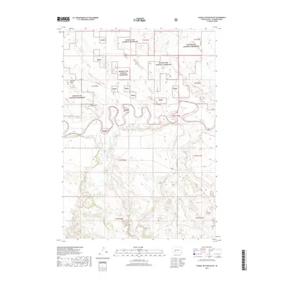 2017 Map of School Section Butte, 2017 Print
