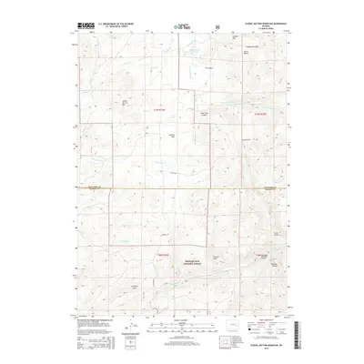 2015 Map of School Section Mountain, 2015 Print