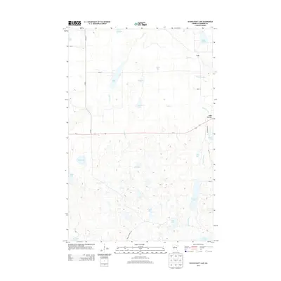 2013 Map of Schoolcraft Lake, 2013 Print
