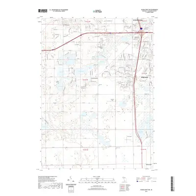 2019 Map of Schoolcraft NW, 2019 Print
