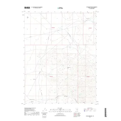 2018 Map of Schoolmarm Basin, 2018 Print