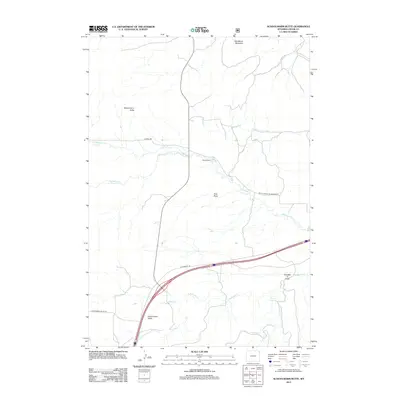 2012 Map of Schoolmarm Butte, 2012 Print