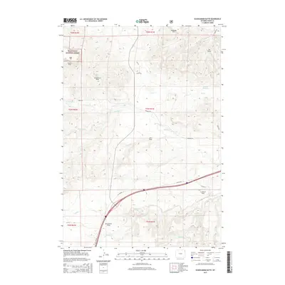 2015 Map of Schoolmarm Butte, 2015 Print