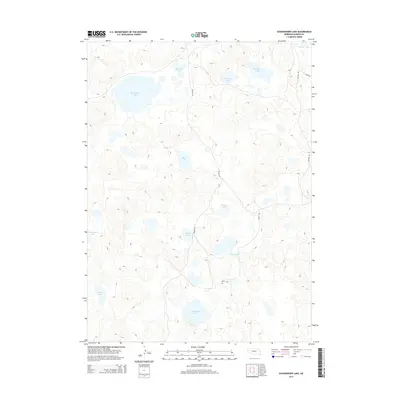 2014 Map of Schoonover Lake, 2014 Print