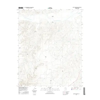 2016 Map of Schott Mountain, 2016 Print