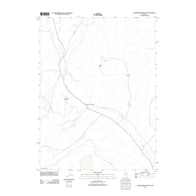 2012 Map of Schroeder Mountain, 2012 Print